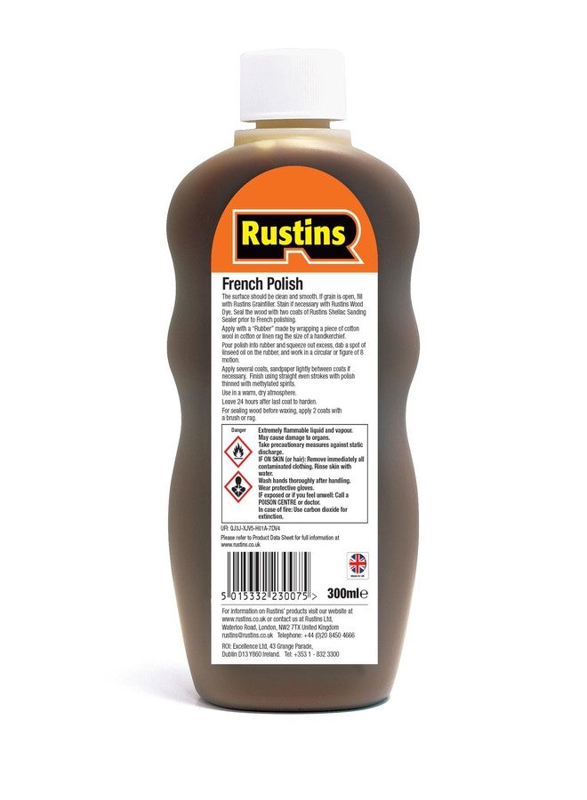 Rustins French Polish - The quality finish for furniture (Brown, 300ml) - Image 2